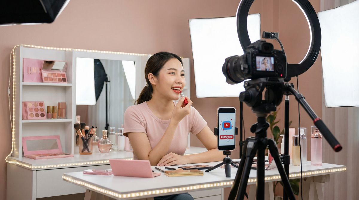 黄色仓库美妆视频教程